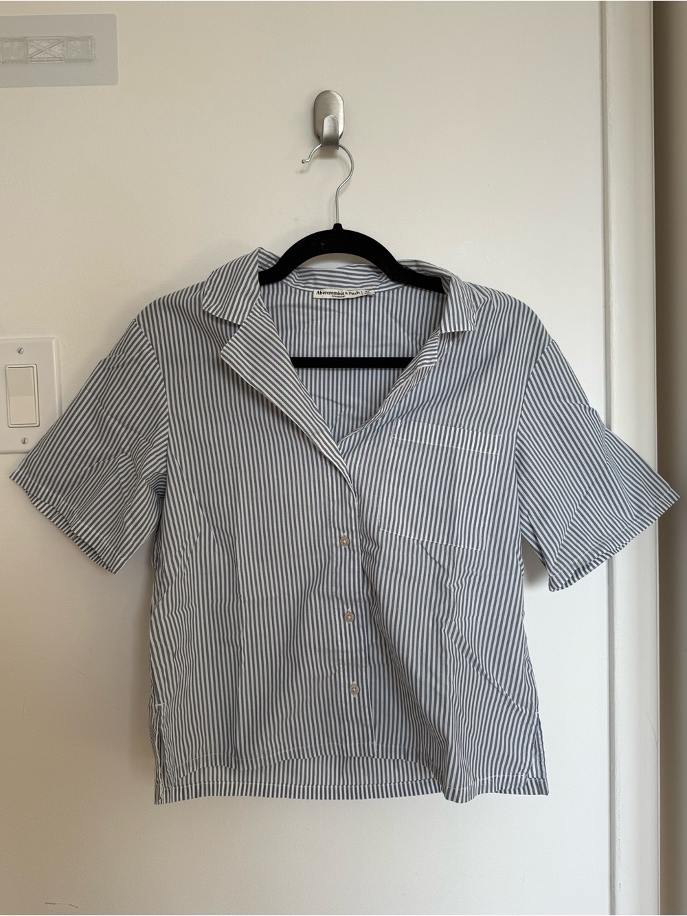 Abercrombie Striped Pyjama set in Blue and White